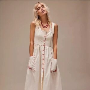 Free People Rosey Posey Dress Set Sz M